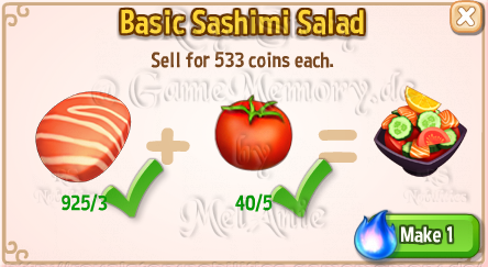 30 Bad-Luck Cat Basic Sashimi Salad