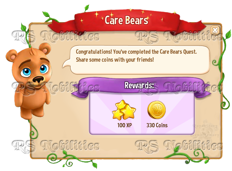 6 Care Bears fin