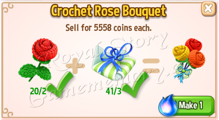 5 Blooming Love Crochet Rose Bouquet