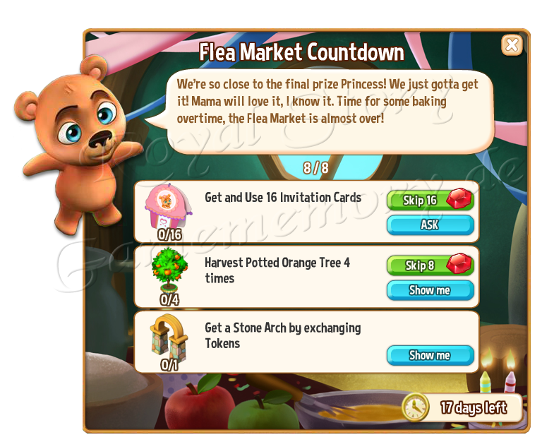 8 Flea Market Countdown