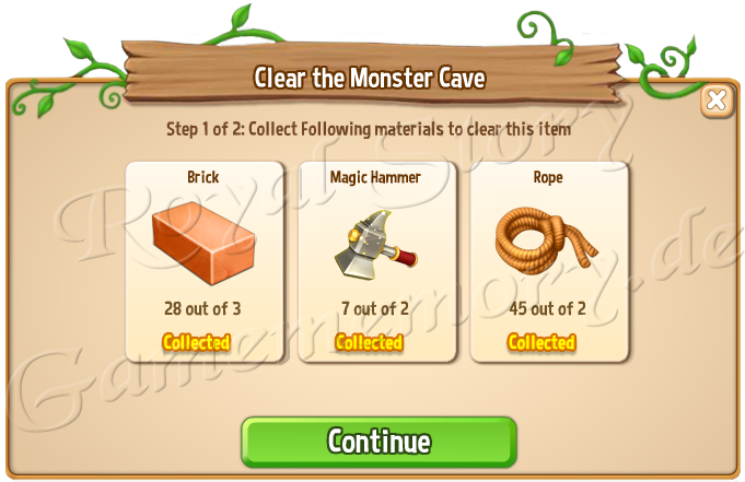 Monster Cave St1 Build up