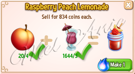 Raspberry Peach Lemonade