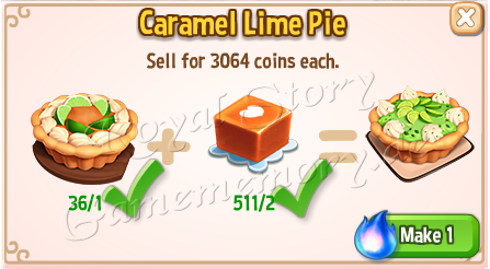 8 Dragon Script Caramel Lime Pie