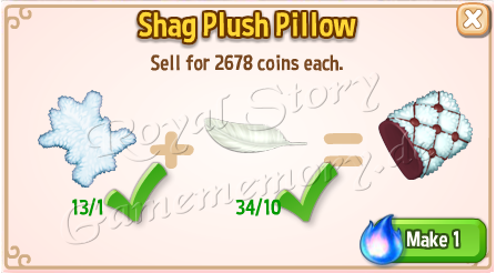 9 Shag Plush Pillow