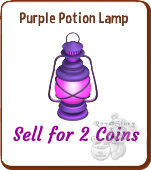 Purple Potion Lamp Sell