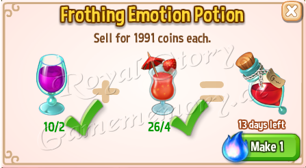 Frothing Emotion Potion