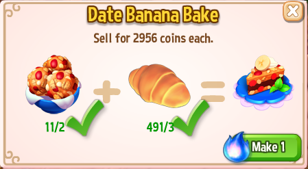 Date Banana Bake